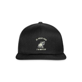 Je Peux Pas J Ai Moto GP - Casquette snapback - noir/noir - Devant