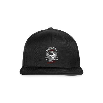 Ich habe einen tätowierten Papa - Snapback Cap - Schwarz/Schwarz - Vorne