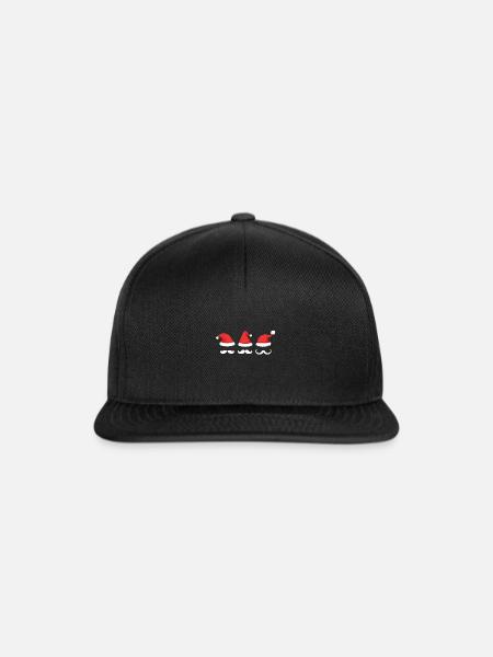 Christmas Mustache - Snapback Cap - Schwarz/Schwarz