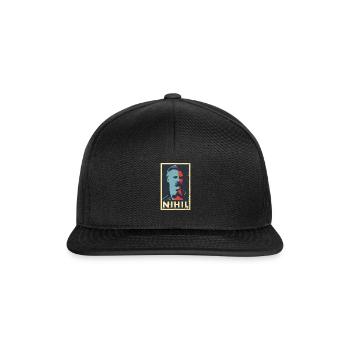 Nihilisme de la philosophie vintage Friedrich Nietzsche - Casquette snapback - noir/noir - Devant