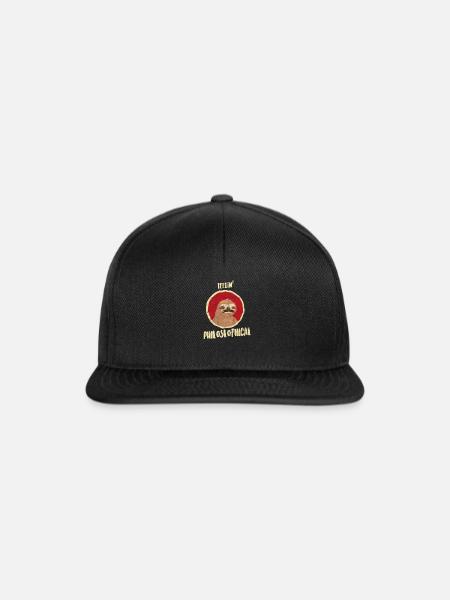 Philosoph Friedrich Nietzsche Übermensch - Snapback Cap - Schwarz/Schwarz