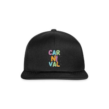 Fasching - Snapback Cap - Schwarz/Schwarz - Vorne