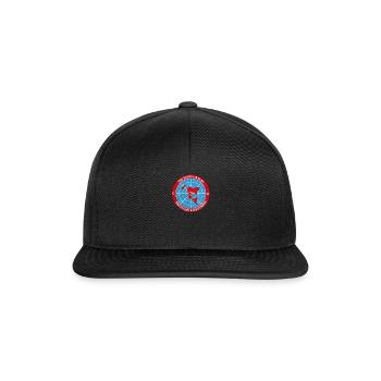 Flat Earth Society - Theorie Verschwörung Vintage - Snapback Cap - Schwarz/Schwarz - Vorne