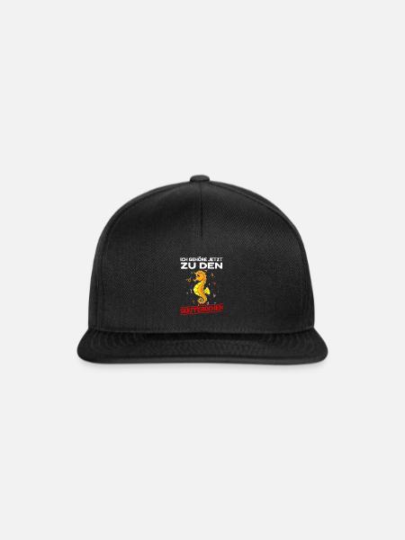 Seepferdchen bestanden Frühschwimmer Abzeichen - Snapback Cap - Schwarz/Schwarz