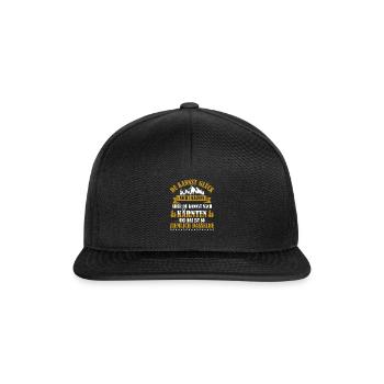 Kärnten Sehnsucht Alpen Österreich - Snapback Cap - Schwarz/Schwarz - Vorne