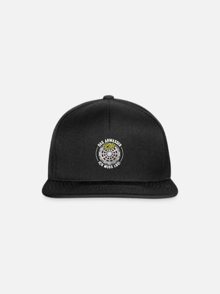 Retro Abwassertechnik Abwasser Kläranlage - Snapback Cap - Schwarz/Schwarz