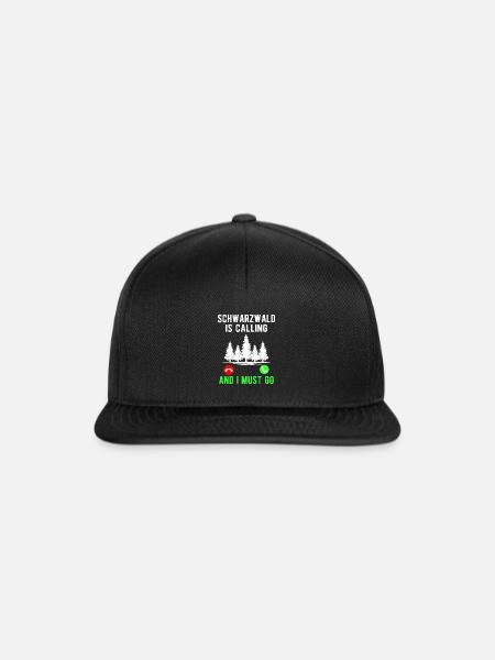 Der Schwarzwald ruft Schwarzwälder - Snapback Cap - Schwarz/Schwarz