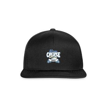 Kreuzfahrt Kreuzfahrtreisende 80. Geburtstag - Snapback Cap - Schwarz/Schwarz - Vorne