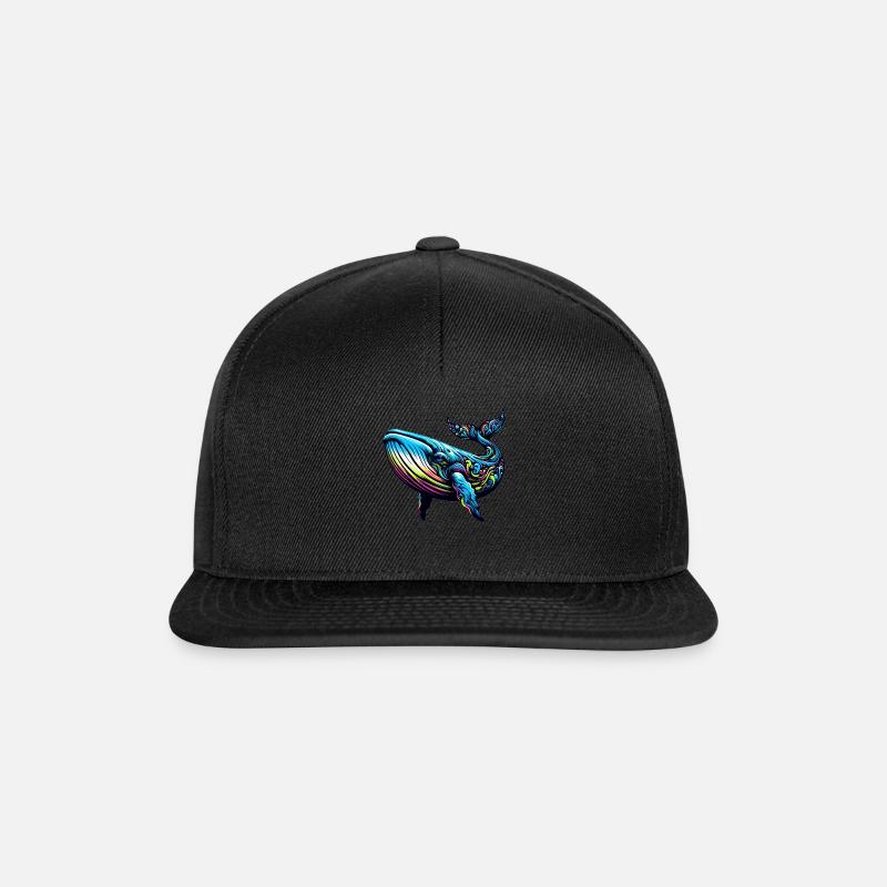 Blauwal - Snapback Cap - Schwarz/Schwarz