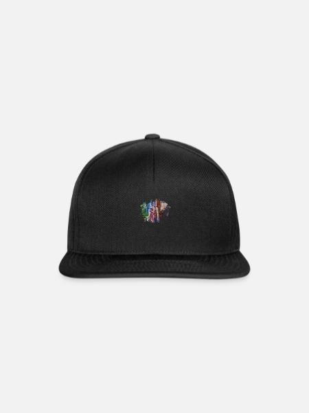 Oldtimer - Snapback Cap - Schwarz/Schwarz