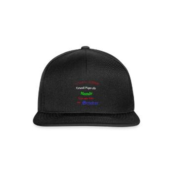 Le meilleur Grand Papa du monde - Casquette snapback - noir/noir - Devant