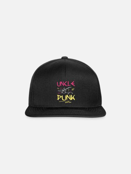 Onkel Punk Rock - Snapback Cap - Schwarz/Schwarz