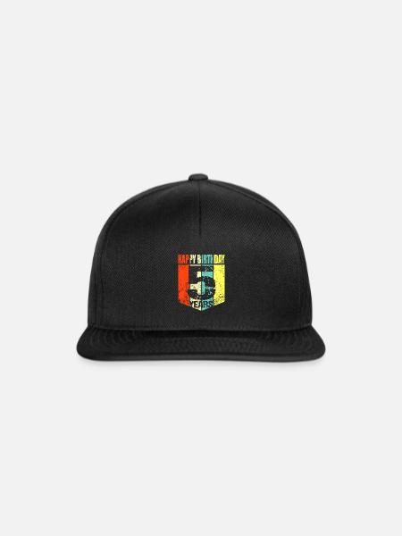 5. Geburtstag - Snapback Cap - Schwarz/Schwarz