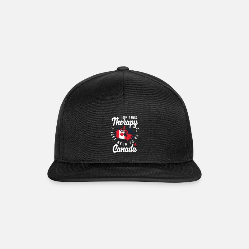 Kanada - Snapback Cap - Schwarz/Schwarz