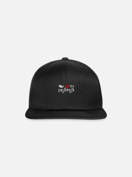 Schlagzeug - Snapback Cap - Schwarz/Schwarz