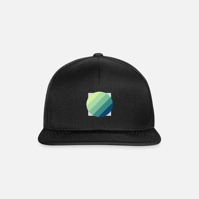 Boule verte - Casquette snapback - noir/noir