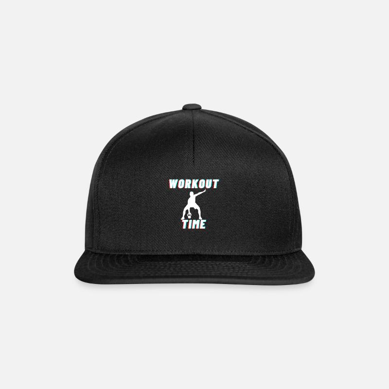 TRAININGSZEIT - Snapback Cap - Schwarz/Schwarz