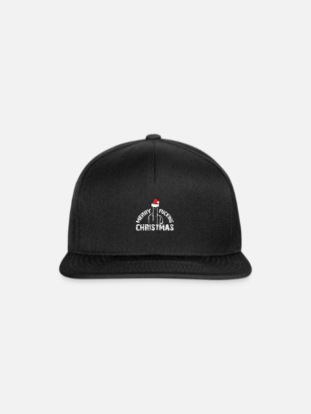 merry fucking christmas - Snapback Cap - Schwarz/Schwarz