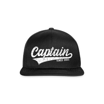 CAPTAIN SINCE 2021 - Snapback Cap - Schwarz/Schwarz - Vorne