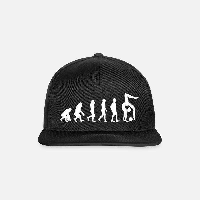 Rhythmic Gymnastics Ball Gymnast Evolution Funny - Snapback Cap - black/black