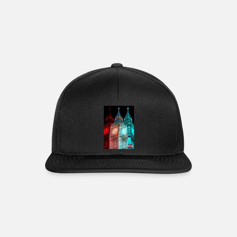 London - Snapback Cap - black/black