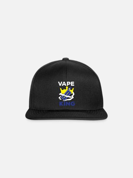 e-zigaretten e-shisha rauchen dampfen - Snapback Cap - Schwarz/Schwarz