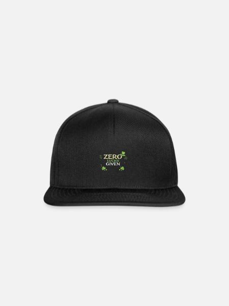 Zero Lucks Given - Snapback Cap - Schwarz/Schwarz