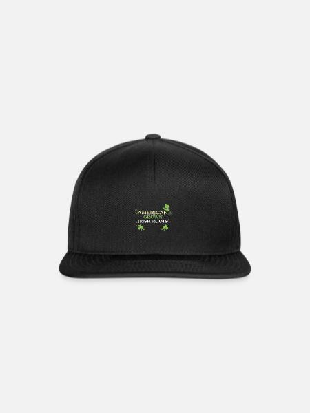 American Grown Irish Roots - Snapback Cap - Schwarz/Schwarz