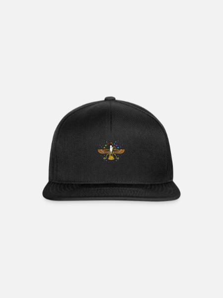 Anunnaki Symbol - Snapback Cap - Schwarz/Schwarz