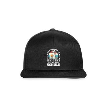Einschulung 13 Zeichenfläche 7 Kopieren 15 - Snapback Cap - Schwarz/Schwarz - Vorne