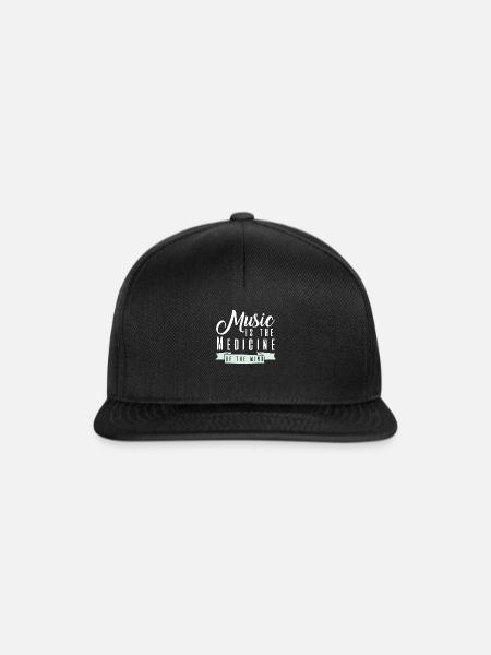 Gute Musik - Snapback Cap - Schwarz/Schwarz