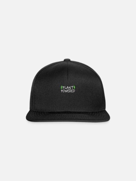 Vegan - Snapback Cap - Schwarz/Schwarz