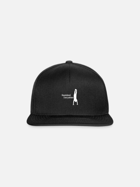 Handstand Everywhere - Snapback Cap - Schwarz/Schwarz