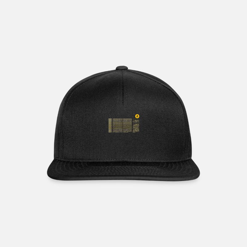 Bitcoin Erster Block Null Nerd - Snapback Cap - Schwarz/Schwarz