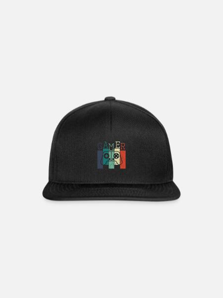 Gamer - Snapback Cap - Schwarz/Schwarz