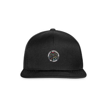 Easily Distracted by Birds | Birdwatching - Snapback Cap - black/black - Front