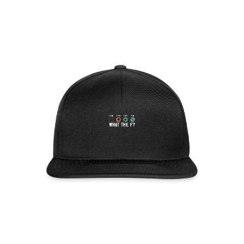 What The F | Photographer - Snapback Cap - Schwarz/Schwarz - Vorne