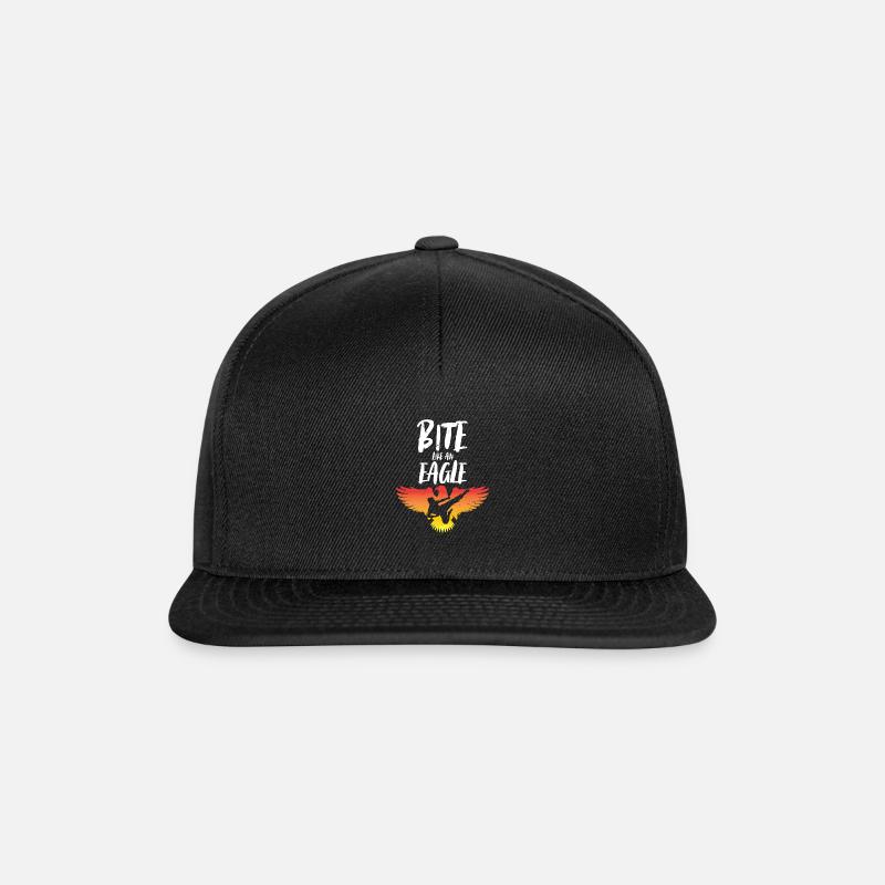 Mordez comme un aigle | Karaté - Casquette snapback - noir/noir