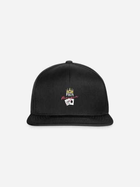 Piken Königin - Snapback Cap - Schwarz/Schwarz