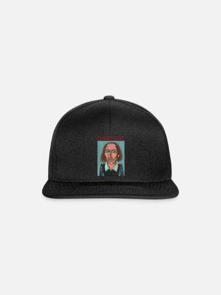 William Shakespeare - Snapback Cap - Schwarz/Schwarz