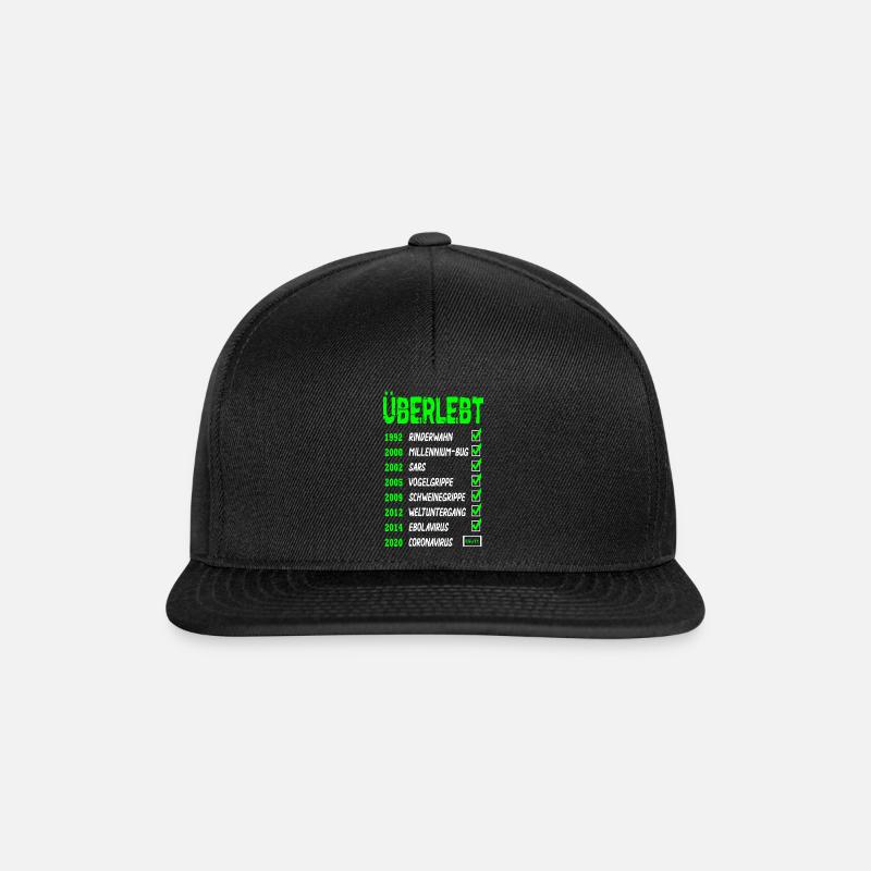 2020 Überlebt - Snapback Cap - Schwarz/Schwarz