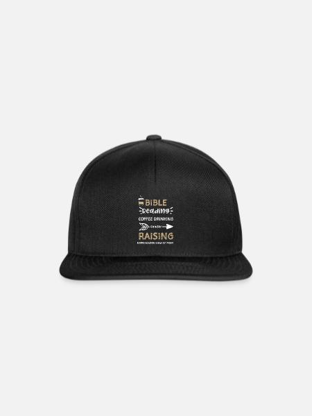 Bible Reading Coffee Drinking Ar... - Snapback Cap - Schwarz/Schwarz