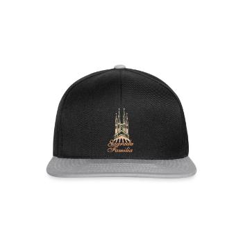 Sagrada Familia Gaudi Art Church Barca - Snapback Cap - black/grey - Front