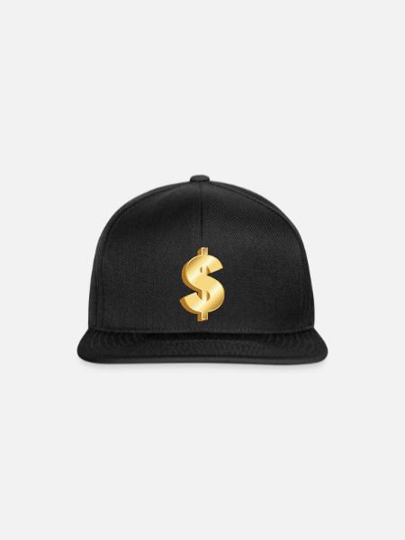 Dollar - Snapback Cap - Schwarz/Schwarz