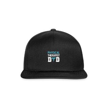 Physiotherapie Physiotherapeut Physio - Snapback Cap - Schwarz/Schwarz - Vorne