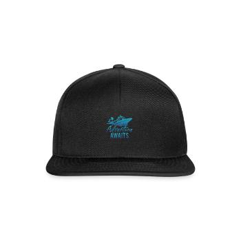 Kreuzfahrt Kreuzfahrtschiff Cruise Vintage Cruiser - Snapback Cap - Schwarz/Schwarz - Vorne