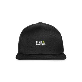Avocado Fruchtig Vintage Vegane Sprüche - Snapback Cap - Schwarz/Schwarz - Vorne