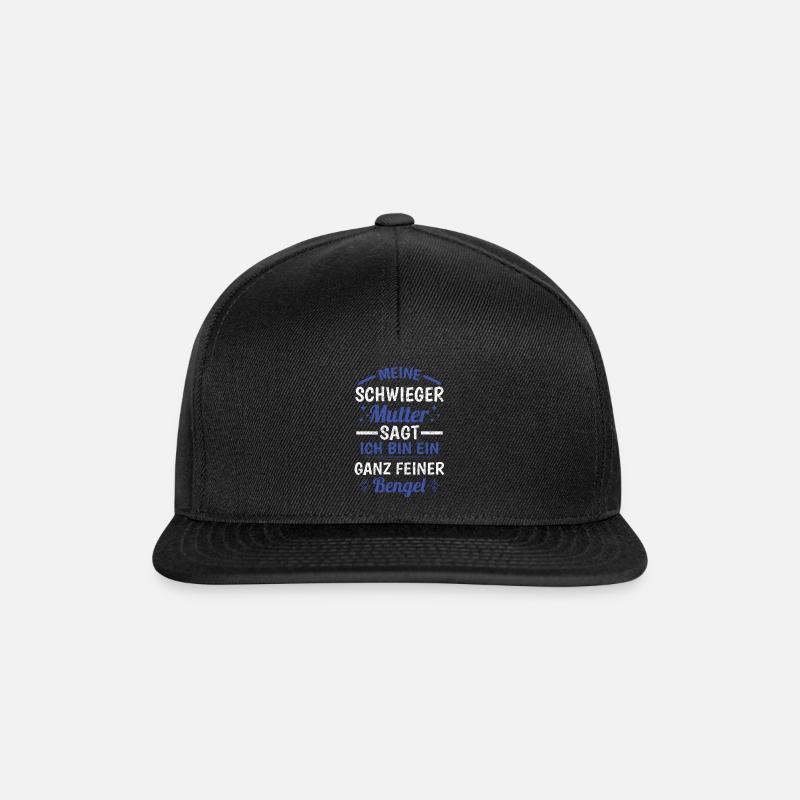 Schwiegermutter Traum Schwiegersohn - Snapback Cap - Schwarz/Schwarz