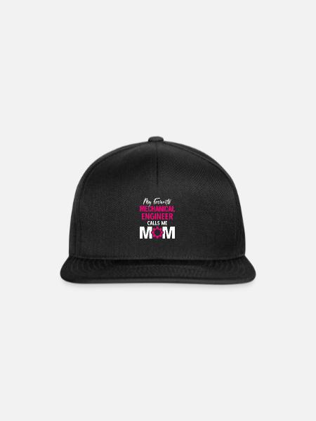 Mechanical Engineer - Maschinenbauingenieur Vintag - Snapback Cap - Schwarz/Schwarz