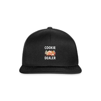 Lustige Lebkuchenmann Vintage Cookie Sprüche - Snapback Cap - Schwarz/Schwarz - Vorne